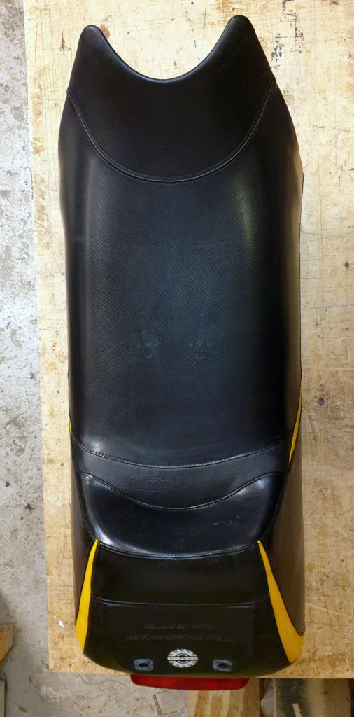 Mootorsaani sadula parandus