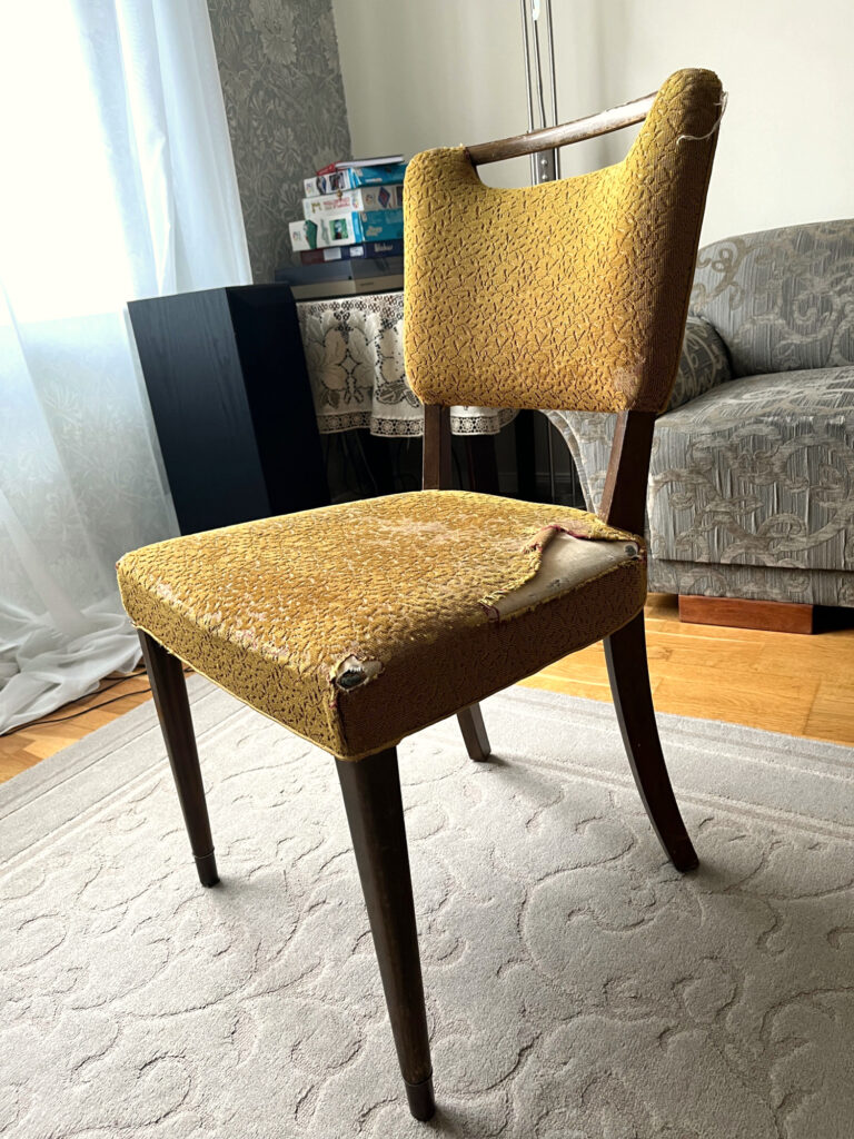 söögitool enne katteriide vahetus